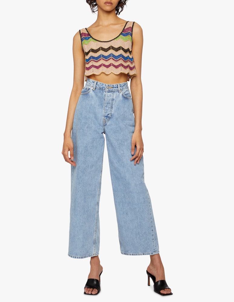 rinascente M Missoni Top crop in lurex