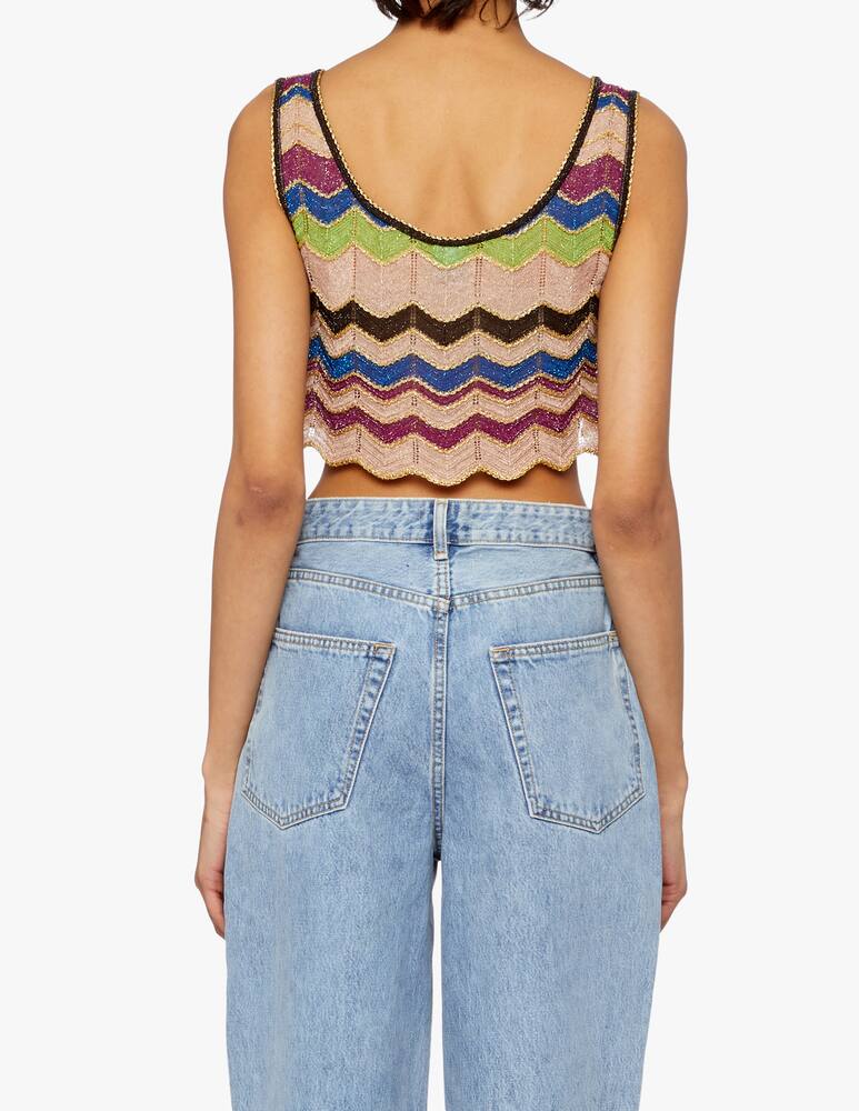 rinascente M Missoni Top crop in lurex