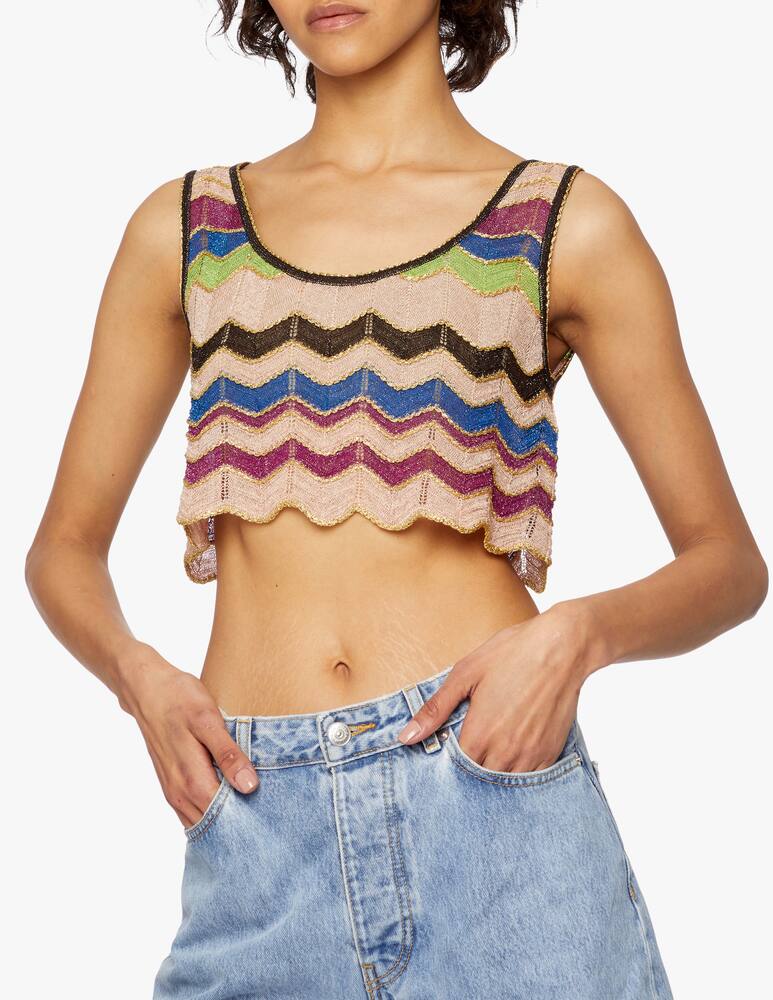 rinascente M Missoni Top crop in lurex