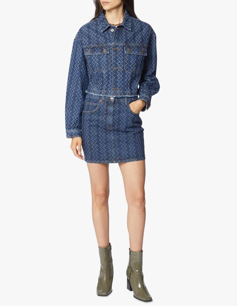 M Missoni Mini jeans skirt with logo - picture 2 M Missoni Mini jeans skirt with logo - picture 2