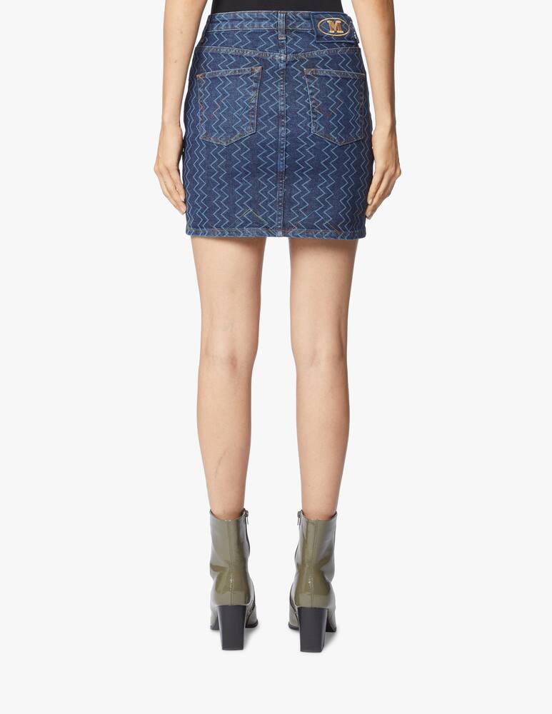 M Missoni Mini jeans skirt with logo - picture 3 M Missoni Mini jeans skirt with logo - picture 3