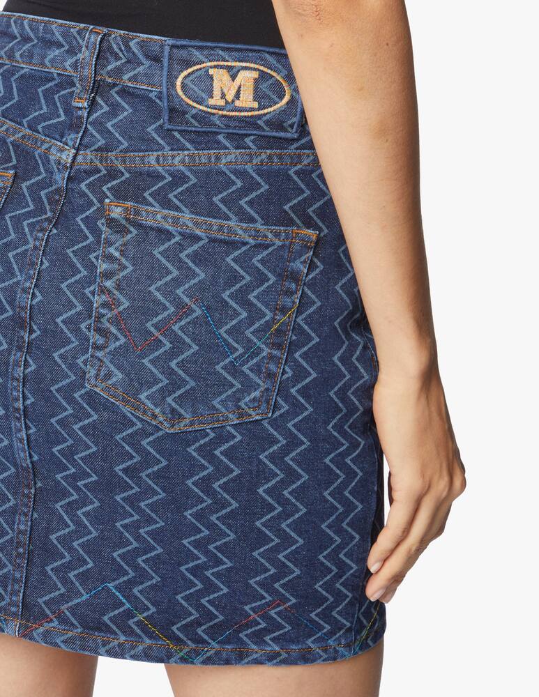 M Missoni Mini jeans skirt with logo - picture 5 M Missoni Mini jeans skirt with logo - picture 5