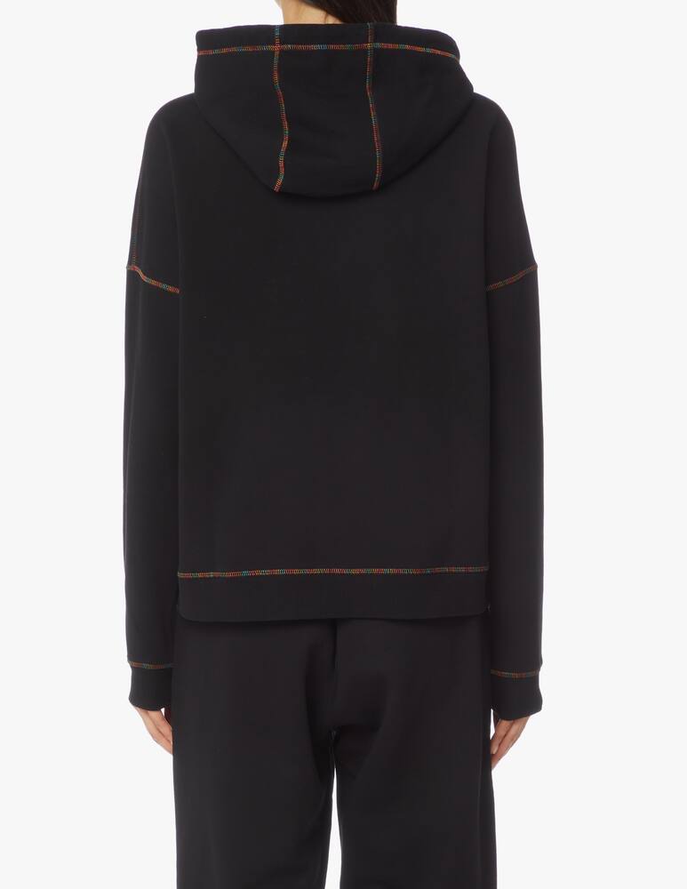 rinascente M Missoni Cotton hoodie with embroidered logo