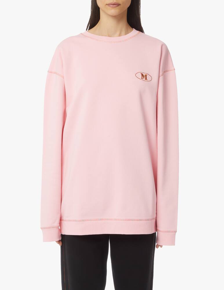 rinascente M Missoni Cotton maxi sweatshirt with embroidered logo 
