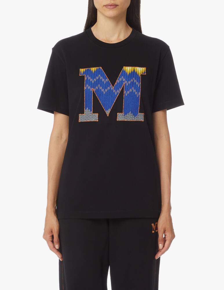 M Missoni T-shirt in cotone con logo ricamato - immagine 4 M Missoni T-shirt in cotone con logo ricamato - immagine 4