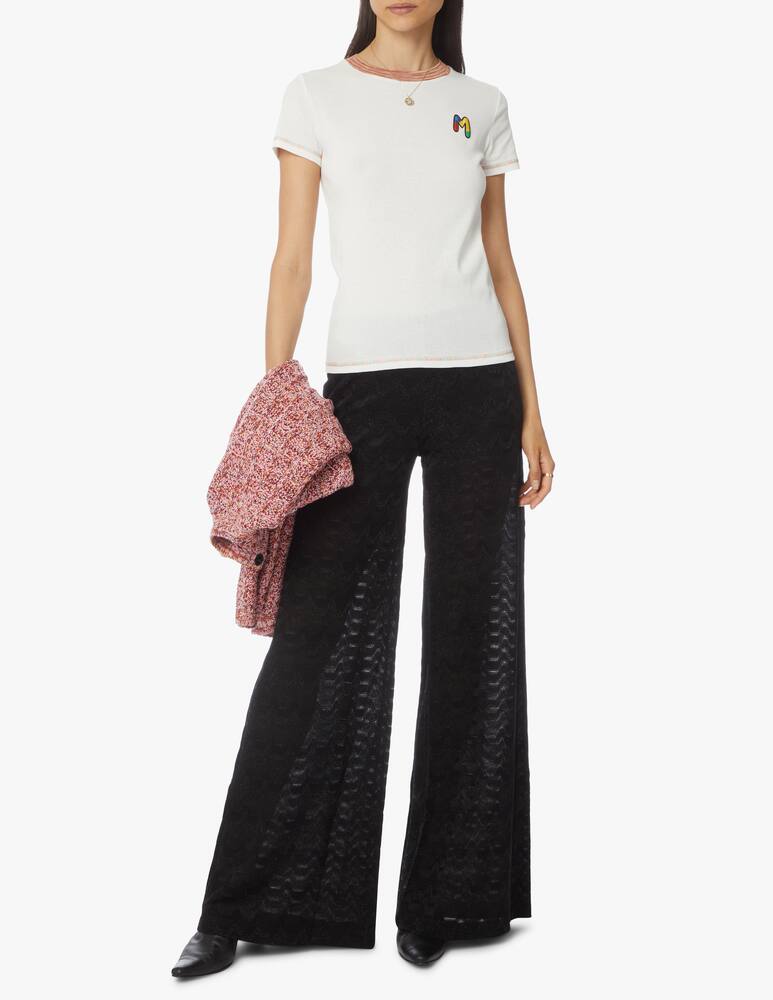 rinascente M Missoni Cotton t-shirt with embroidered logo