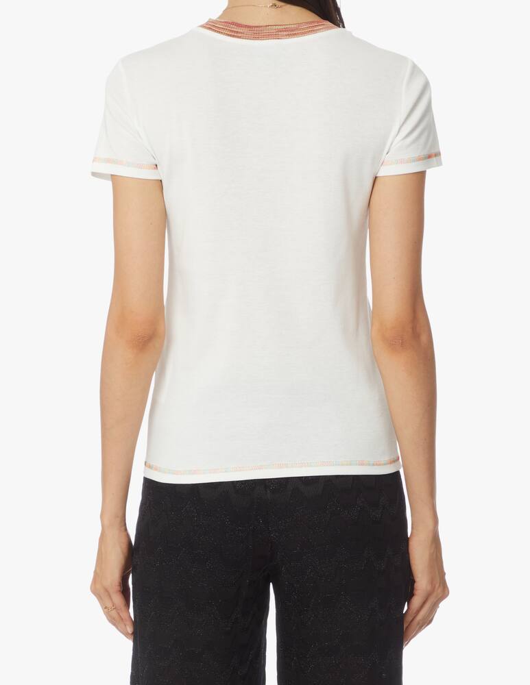 rinascente M Missoni Cotton t-shirt with embroidered logo