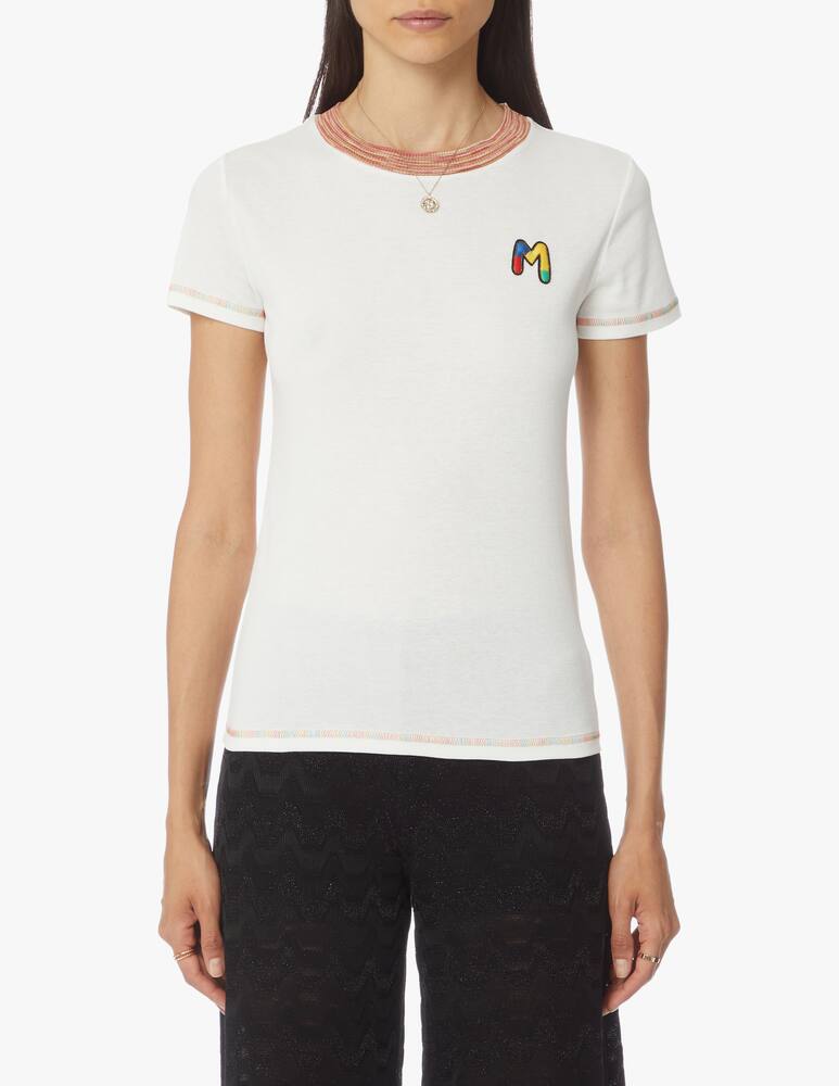rinascente M Missoni Cotton t-shirt with embroidered logo
