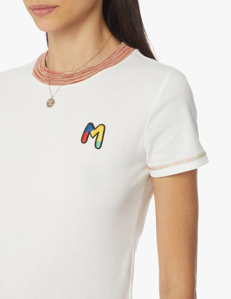 rinascente M Missoni Cotton t-shirt with embroidered logo