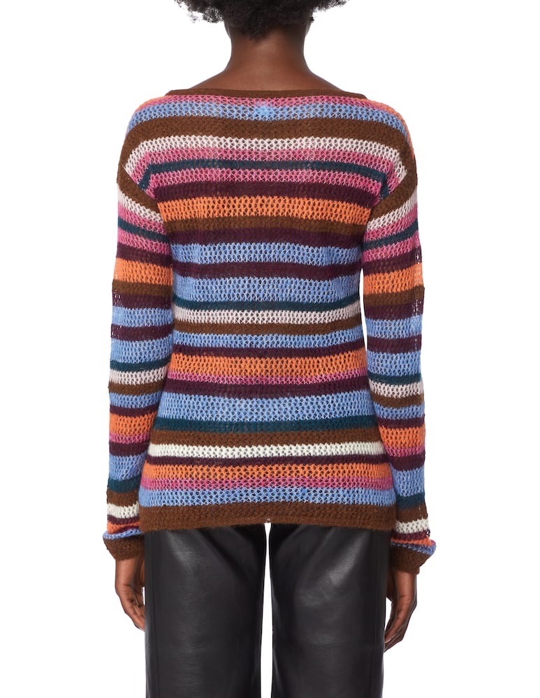 rinascente M Missoni Long sleeved alpaca blend maxi dress