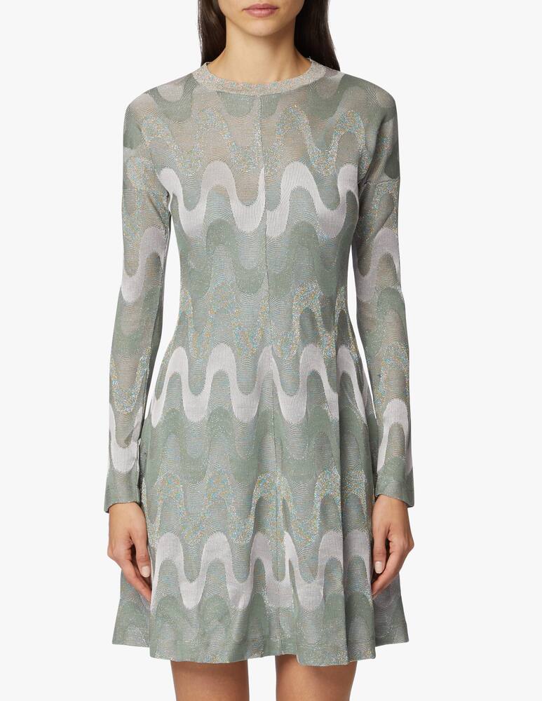 rinascente M Missoni Long sleeved mini dress