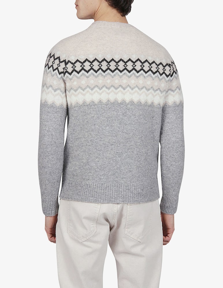 rinascente Eleventy Jacquard Crew Neck Sweater