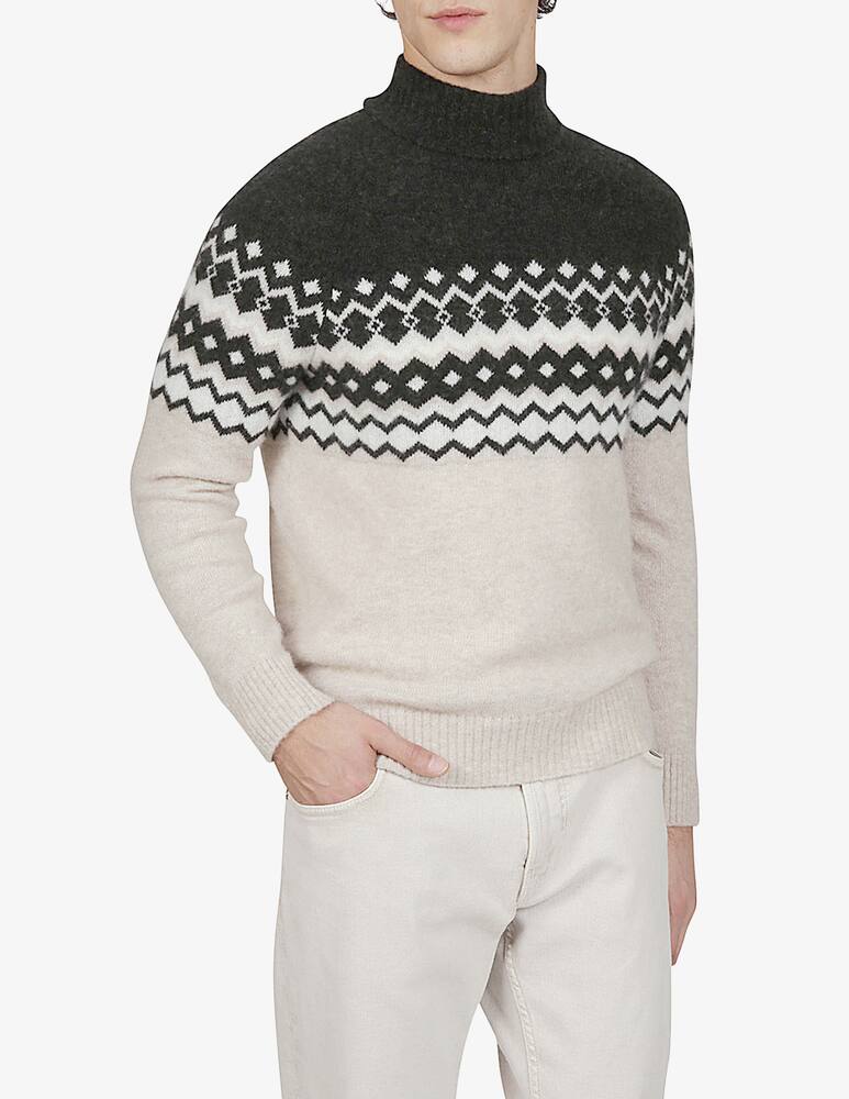 rinascente Eleventy Jacquard Turtleneck Sweater