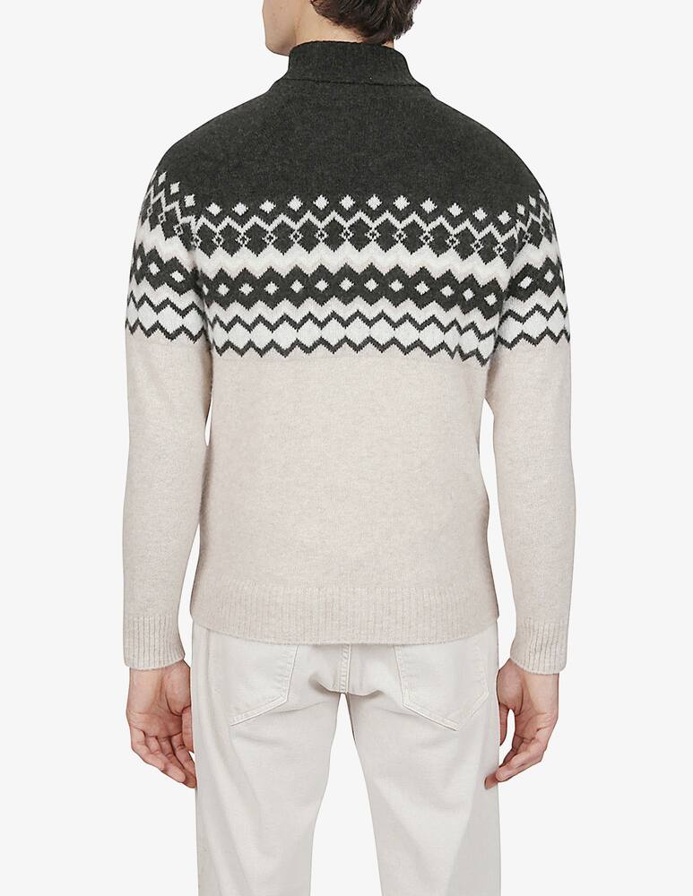rinascente Eleventy Jacquard Turtleneck Sweater
