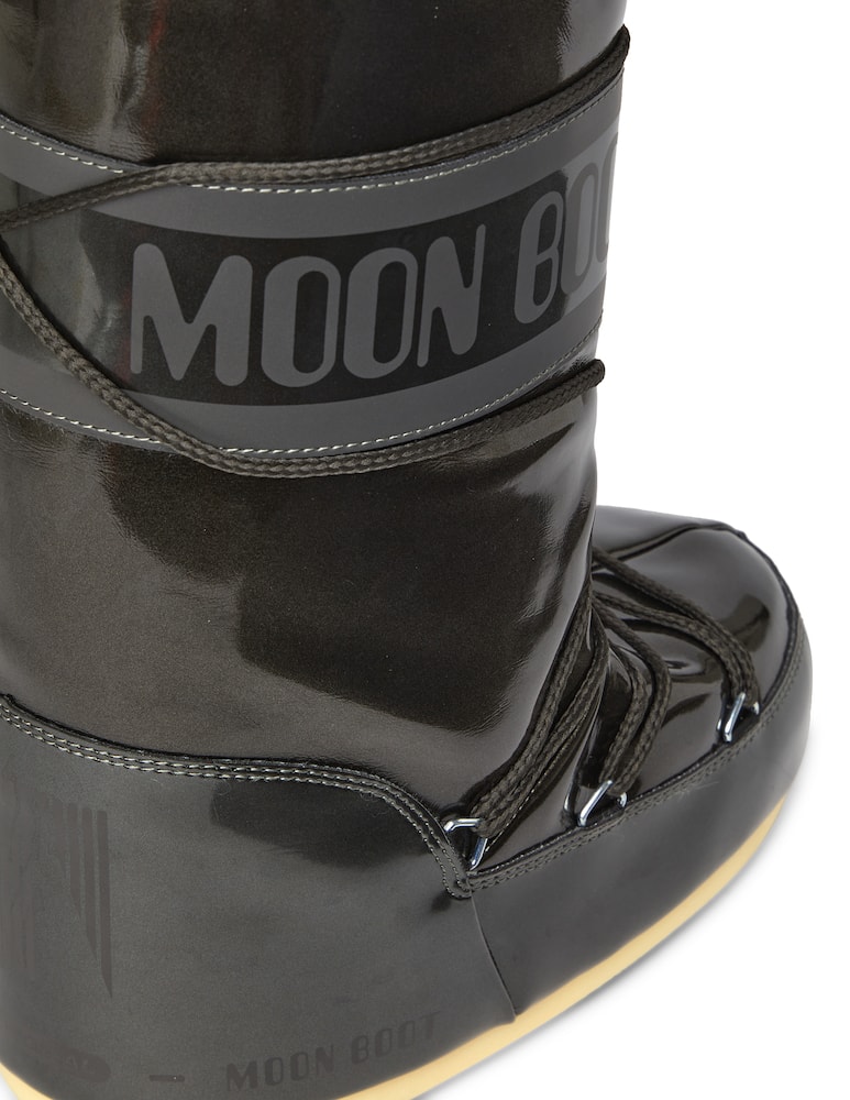 rinascente Moon Boot Icon vinyl boots - Black