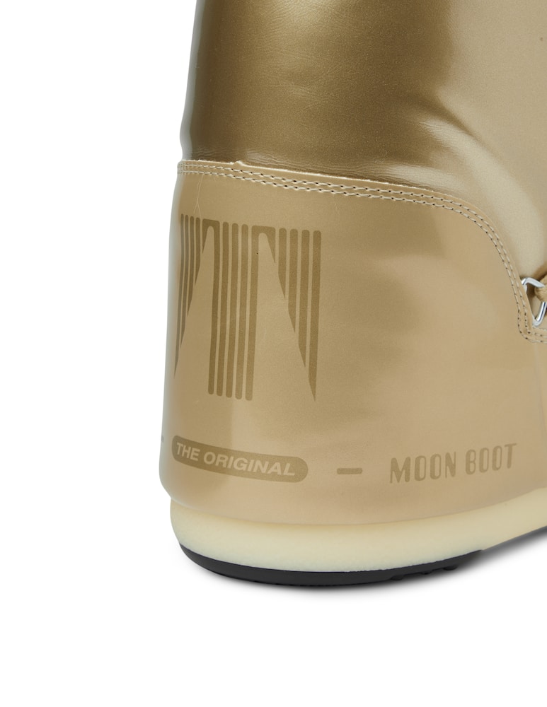 rinascente Moon Boot Vinyl Met snow boots - gold