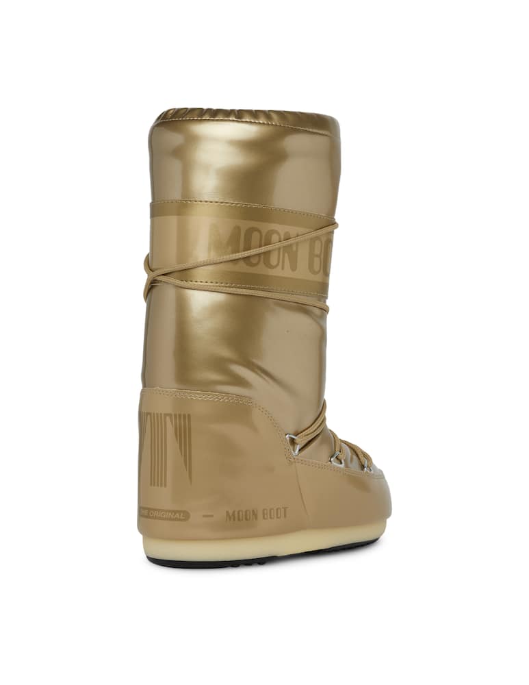 rinascente Moon Boot Vinyl Met snow boots - gold