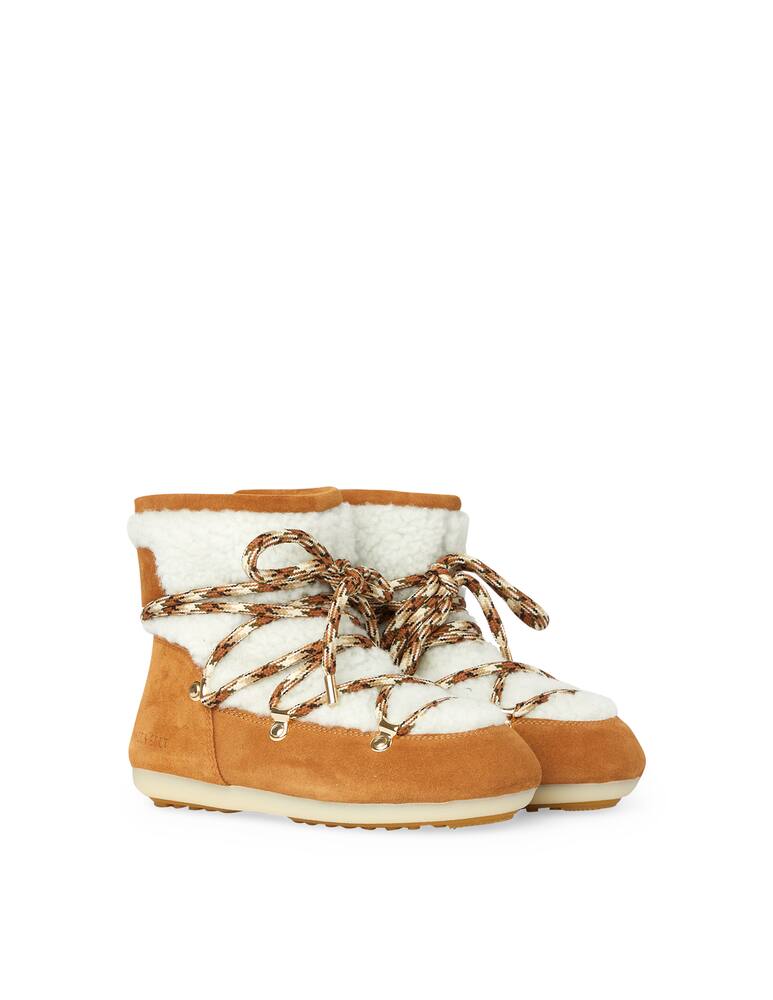 rinascente Moon Boot Dark side low shearling  snow boots