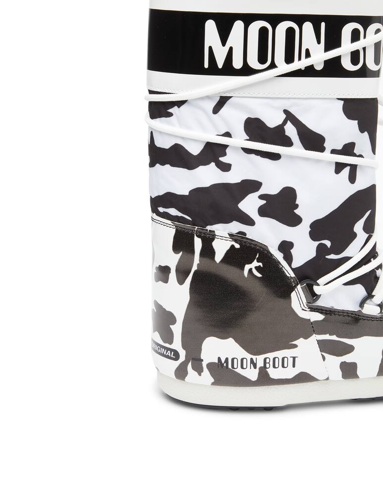 rinascente Moon Boot Icon cow-print snow boots