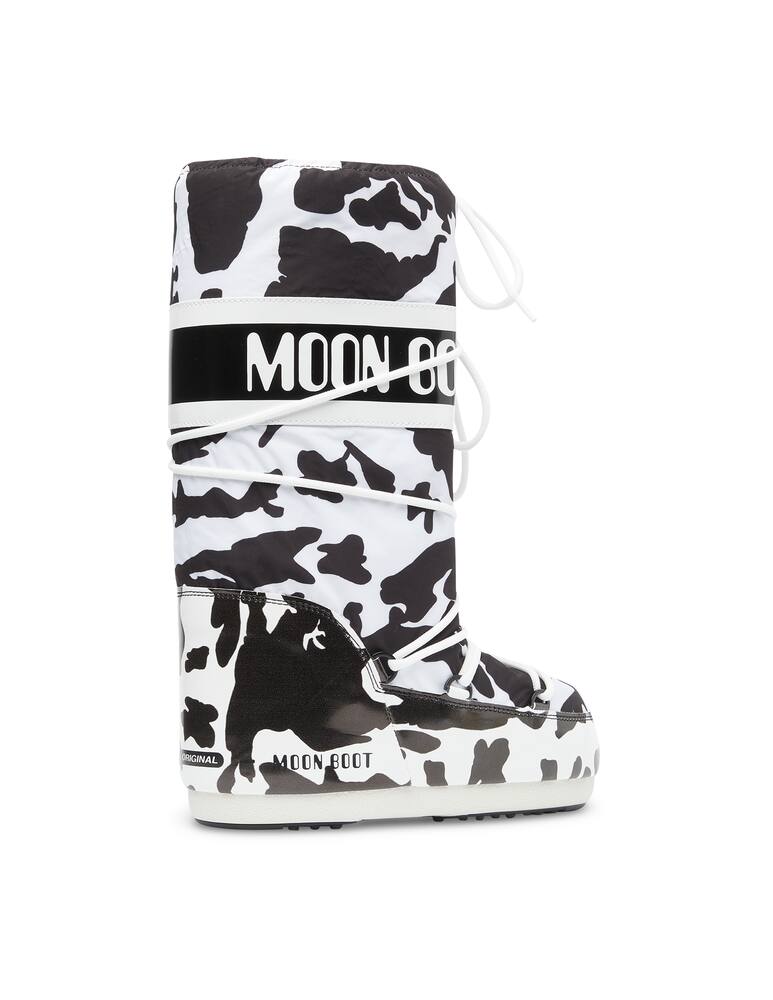 rinascente Moon Boot Icon cow-print snow boots