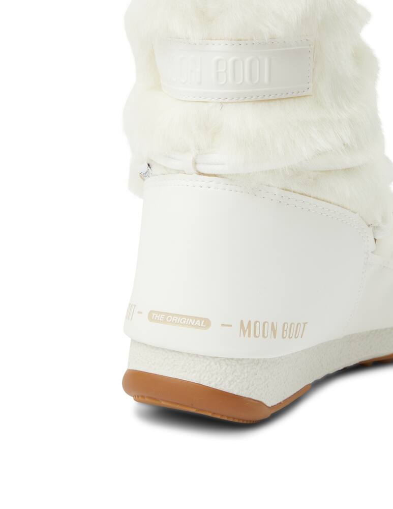 rinascente Moon Boot Protecht low-top Monaco faux-fur boots - white
