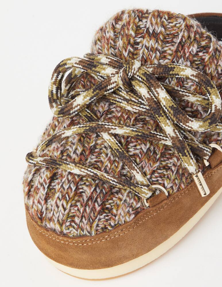 rinascente Moon Boot Mules in lana Lab69 - Marrone