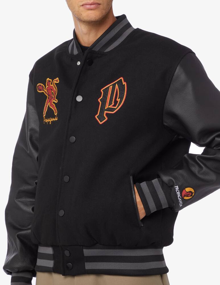 rinascente Propaganda Mefisto varsity jacket