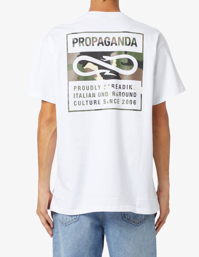 Propaganda Maglietta logo label camo - immagine 3