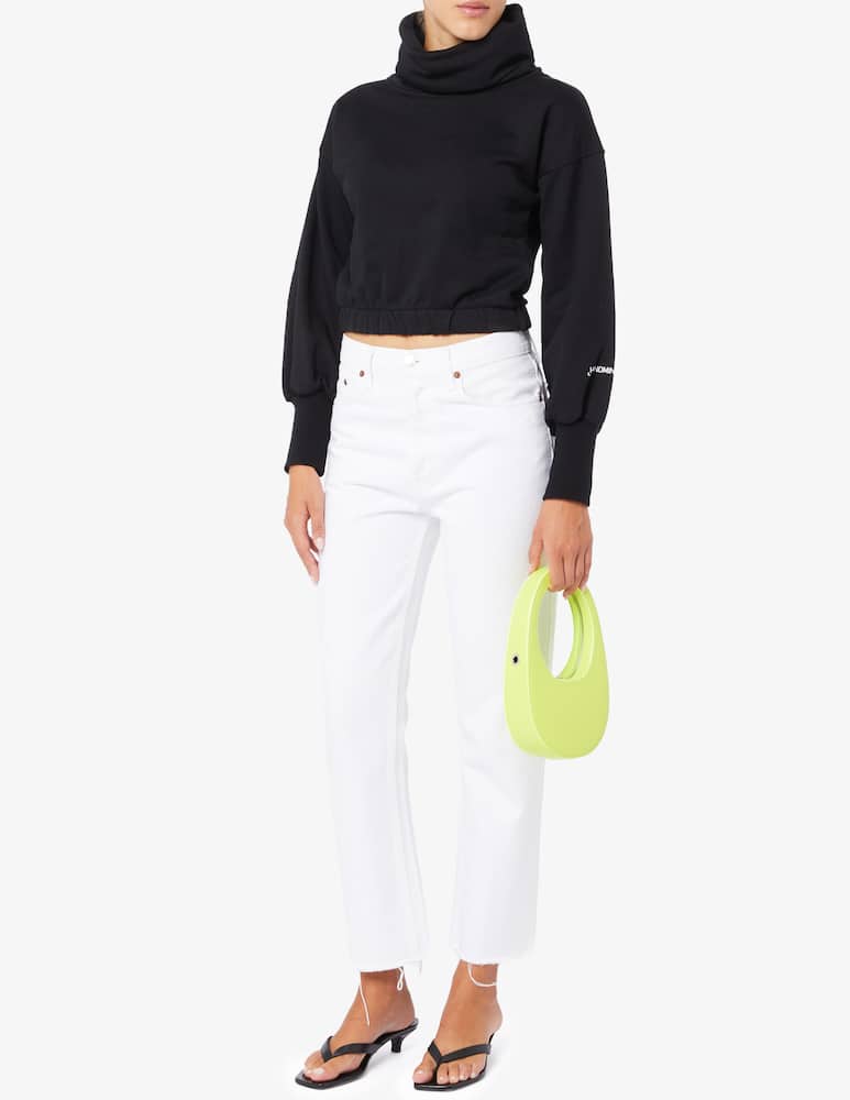 HINNOMINATE Felpa crop a collo alto - immagine 2 HINNOMINATE Felpa crop a collo alto - immagine 2