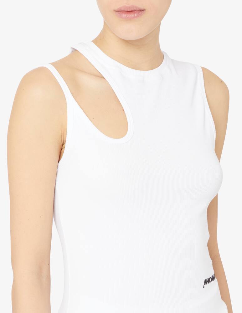 rinascente HINNOMINATE Double shoulder ribbed tank top
