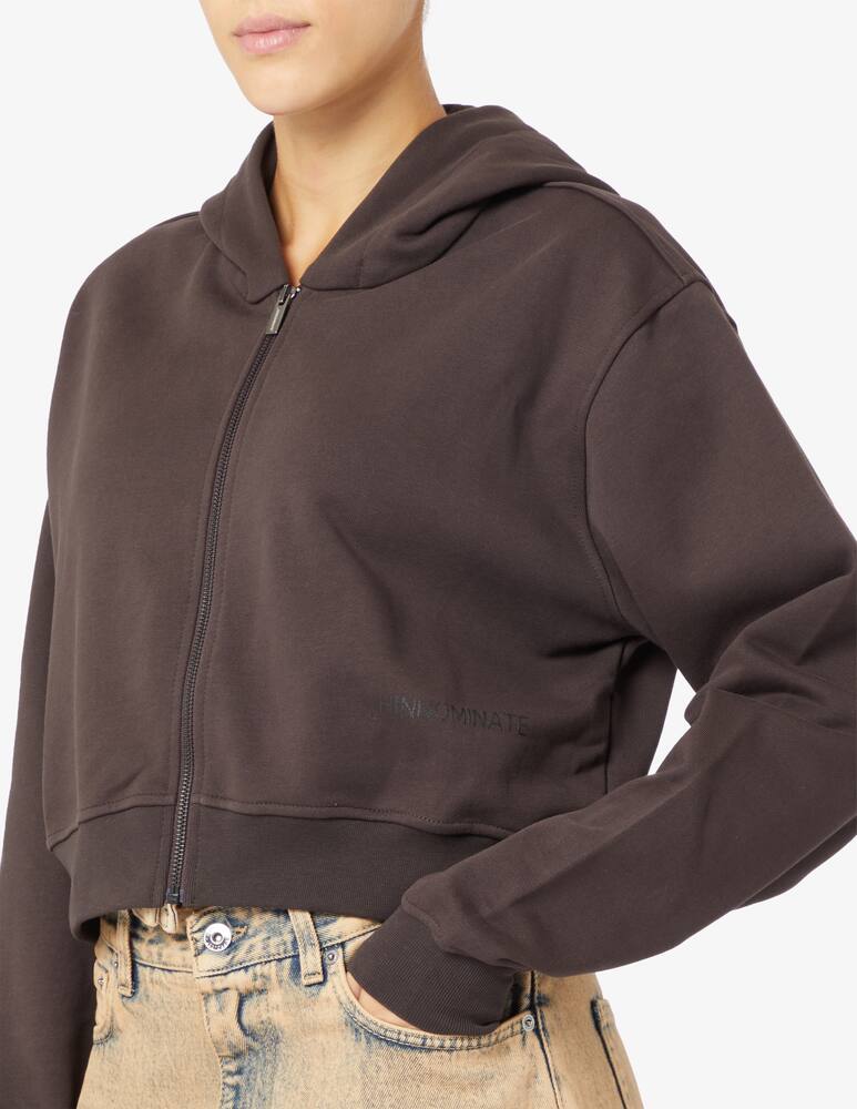 rinascente HINNOMINATE Short all-zip hoodie with print