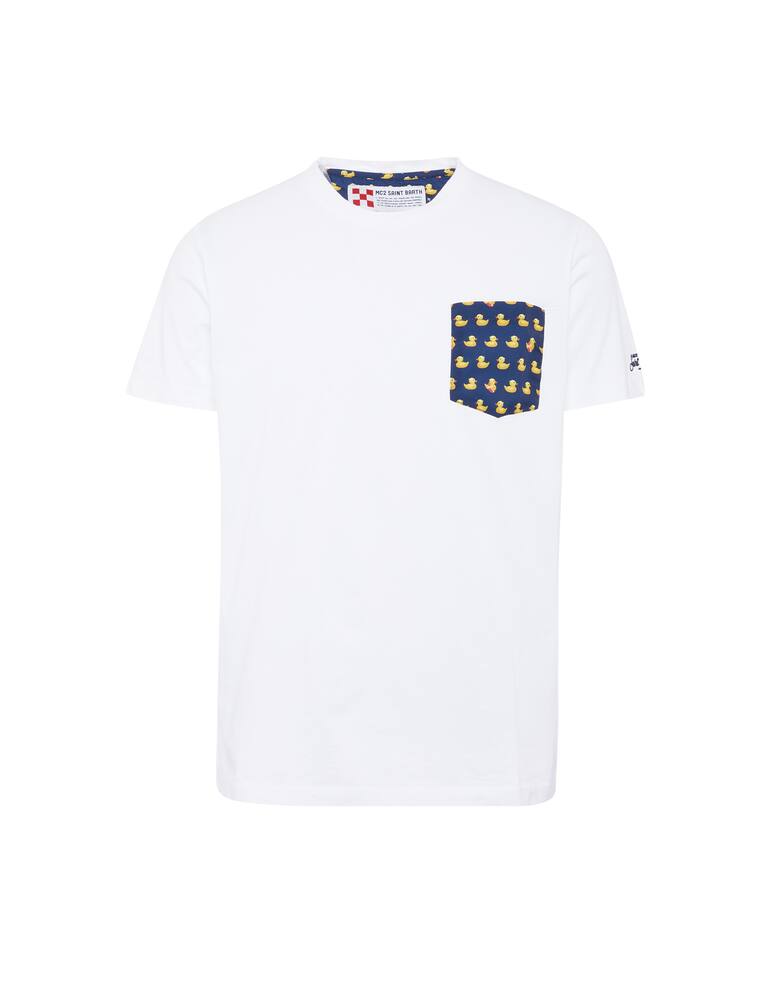 rinascente MC2 Saint Barth T-shirt Blanche con stampa