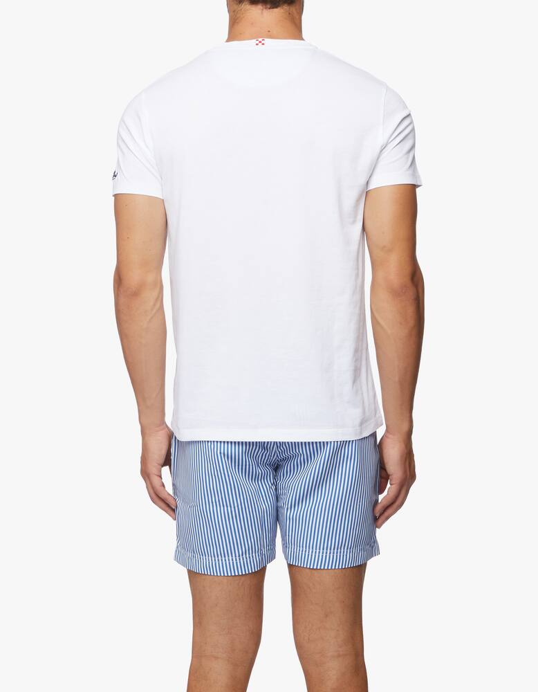 rinascente MC2 Saint Barth T-shirt Blanche con stampa