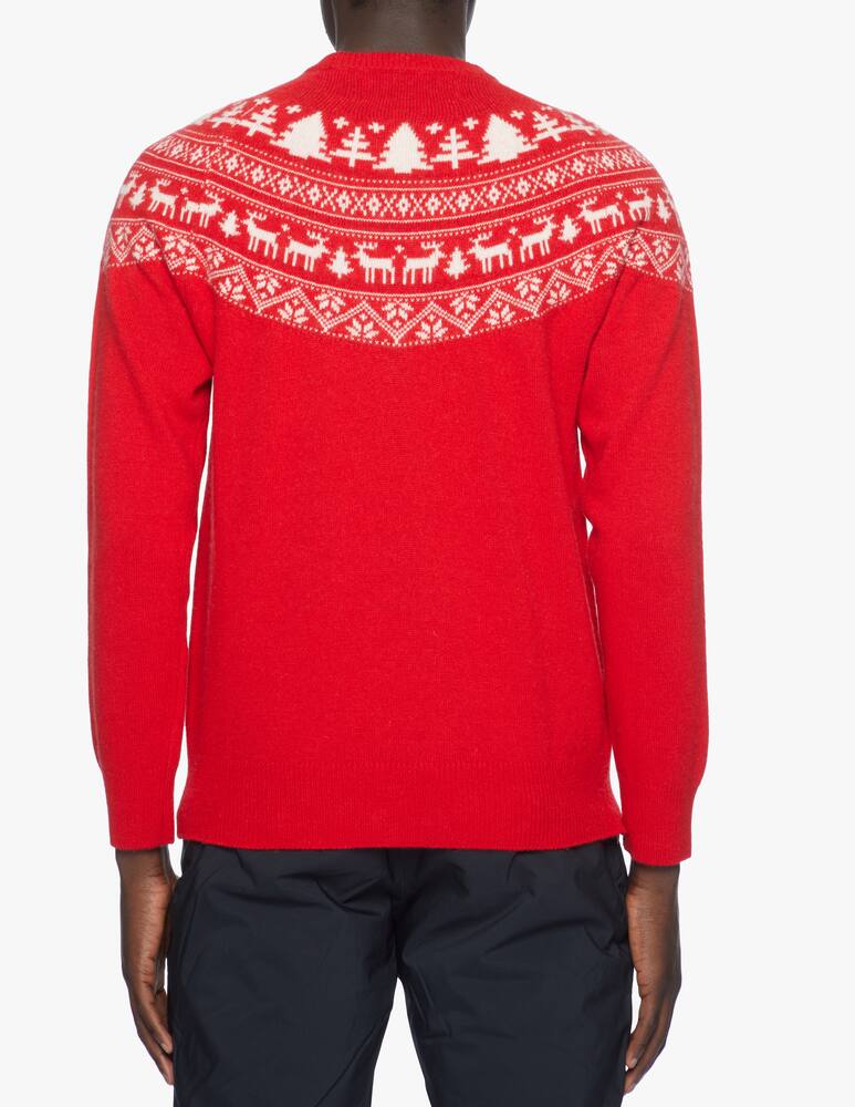 rinascente MC2 Saint Barth Maglione rosso stile norvegese "santa claus"