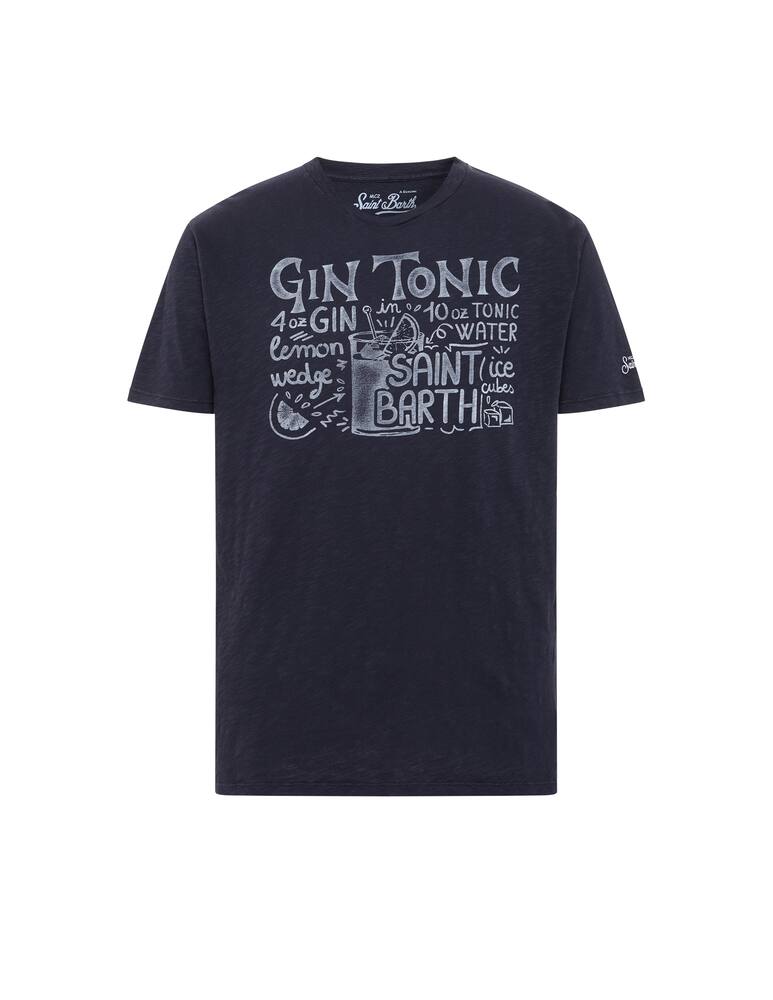 rinascente MC2 Saint Barth Skylar flamed cotton t shirt garment dyed