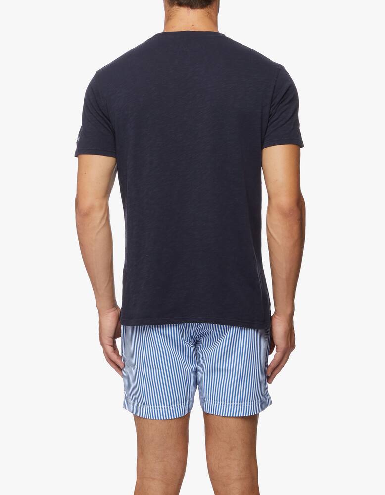 rinascente MC2 Saint Barth Skylar flamed cotton t shirt garment dyed