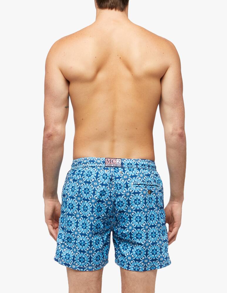 rinascente MC2 Saint Barth Lighting 70 ultralight swim short 70's print