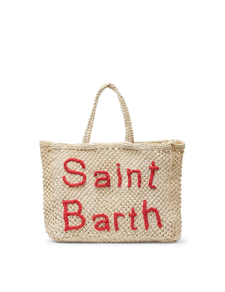 MC2 Saint Barth Borsa da spiaggia in juta macramè - immagine 1 MC2 Saint Barth Borsa da spiaggia in juta macramè - immagine 1