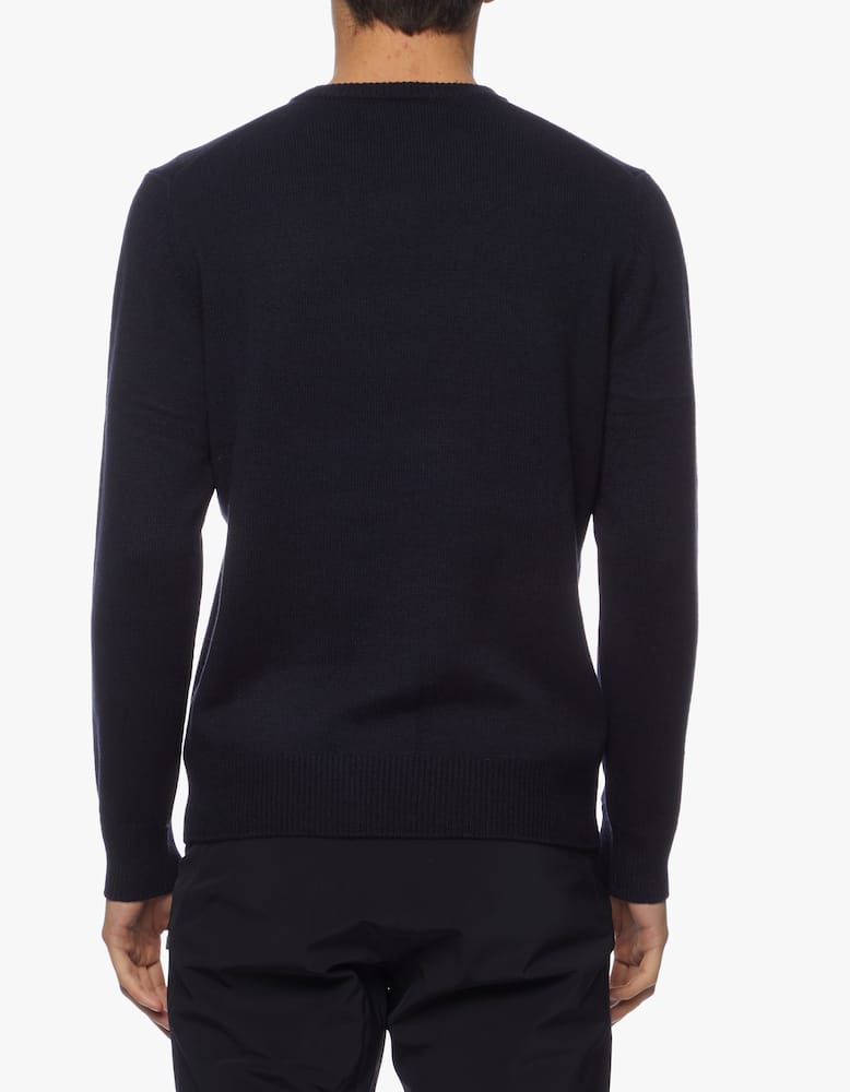 rinascente MC2 Saint Barth Maglione blu navy stampa "champagne vs bollicine"