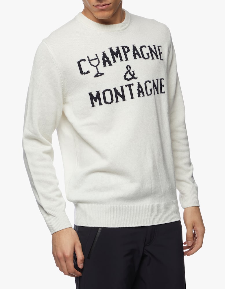 rinascente MC2 Saint Barth Maglione a girocollo champagne & montagna