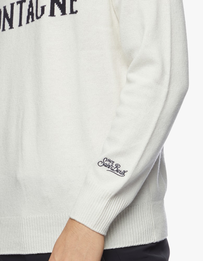 rinascente MC2 Saint Barth Maglione a girocollo champagne & montagna