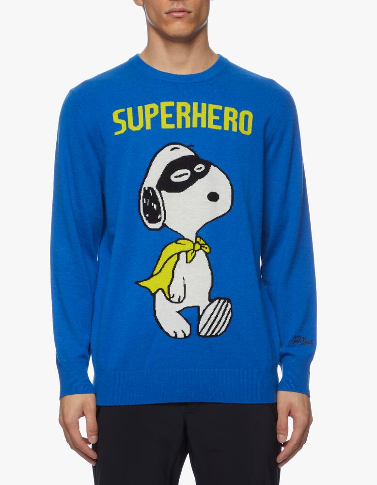 rinascente MC2 Saint Barth Roundneck snoopy hero sweater