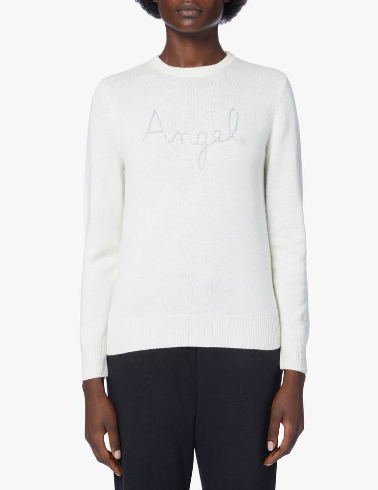 rinascente MC2 Saint Barth Wool blend sweater Emb Angel Wings