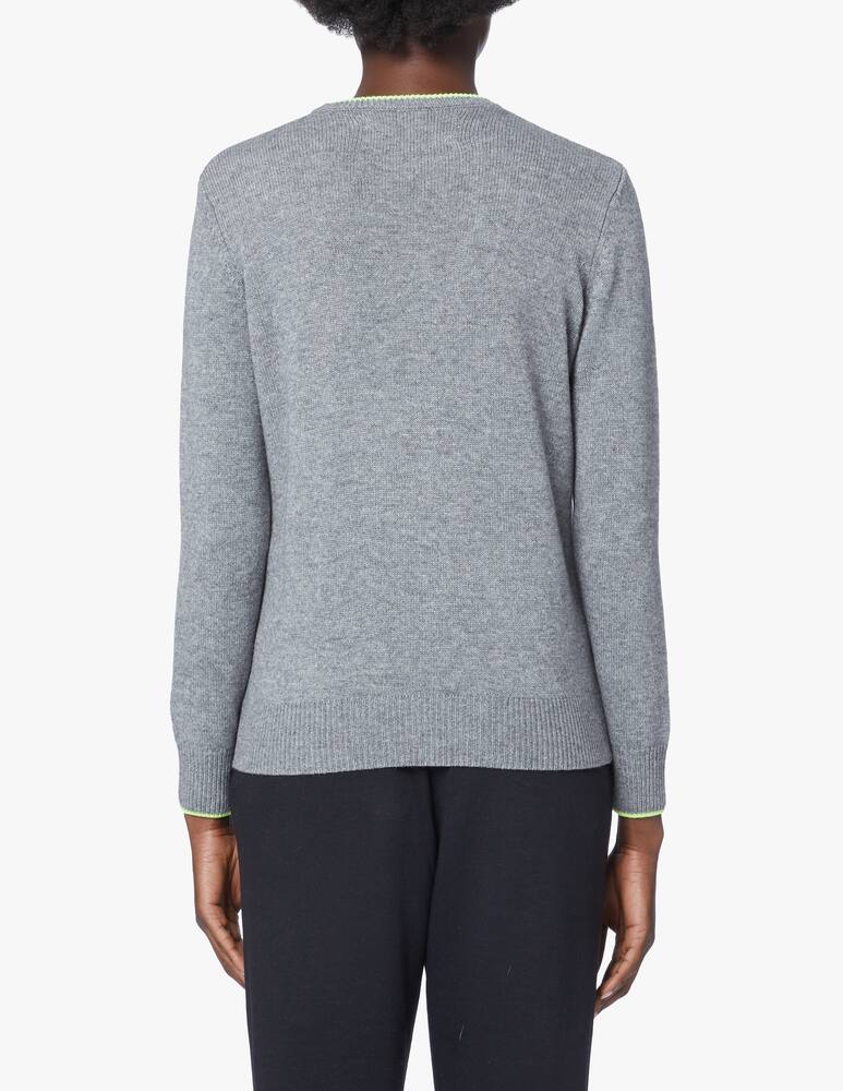 rinascente MC2 Saint Barth Maglione in misto lana Emb Hate Palms