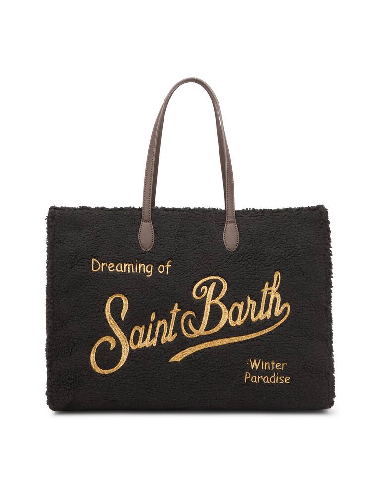 rinascente MC2 Saint Barth Borsa in tessuto sherpa con logo