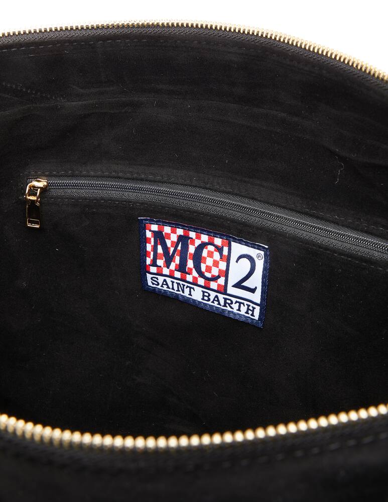 rinascente MC2 Saint Barth Borsa in tessuto sherpa con logo