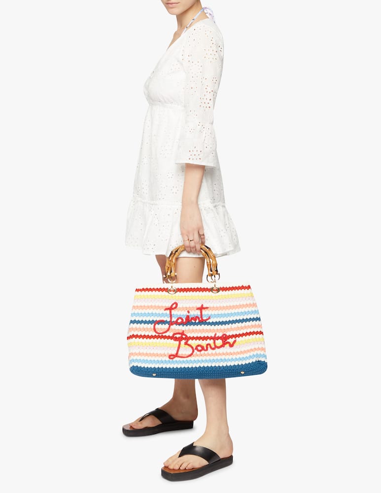rinascente MC2 Saint Barth Borsa da spiaggia tote crochet