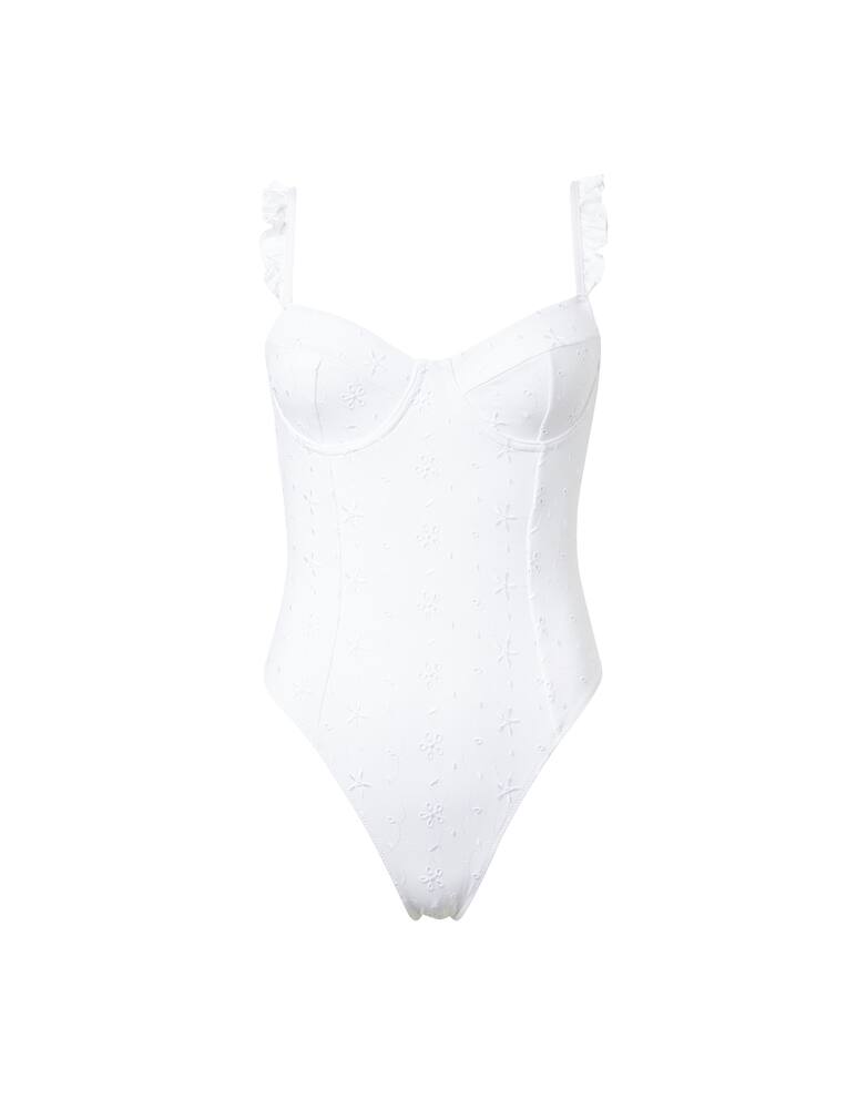 rinascente MC2 Saint Barth Costume intero con ferretto imbottito e balze