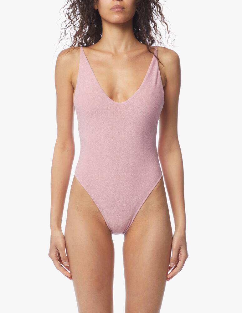 rinascente MC2 Saint Barth Deep neck one piece swimsuit
