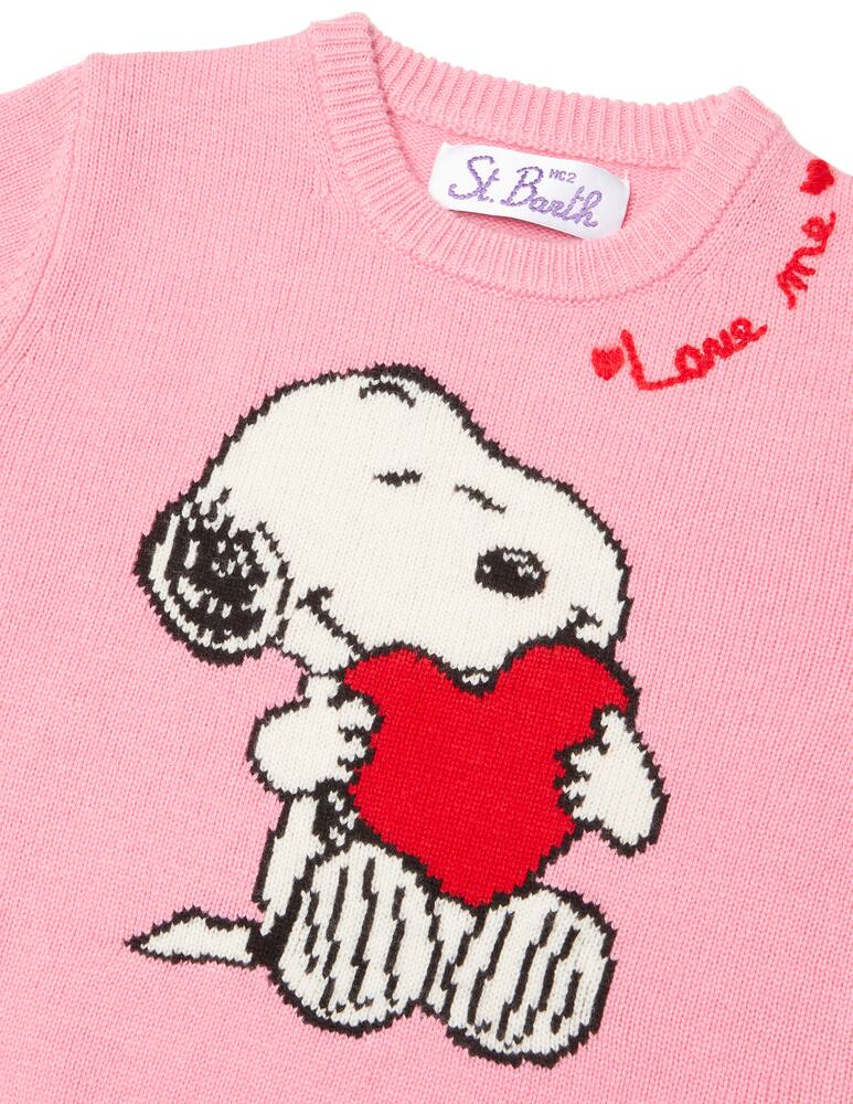 rinascente MC2 Saint Barth Maglione girocollo in lana snoopy heart